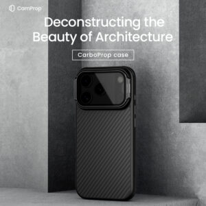 Nillkin CarboProp Aramid Magnetic dėklas skirtas Apple iPhone 17 Pro juodos spalvos - Image 2