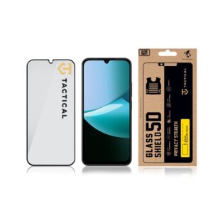 Tactical Apsauginis stiklas Shield Privacy Stealth 5D skirtas Xiaomi Redmi 15C 4G/5G Black - Image 2