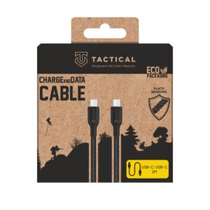Tactical Stitch Thread kabelis USB-C/USB-C 2m juodos spalvos