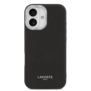 Lacoste PU Leather Champs Elysees MagSafe dėklas skirtas Apple iPhone 17 juodos spalvos - Image 2
