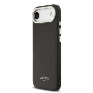 Lacoste PU Leather Champs Elysees MagSafe dėklas skirtas Apple iPhone Air juodos spalvos