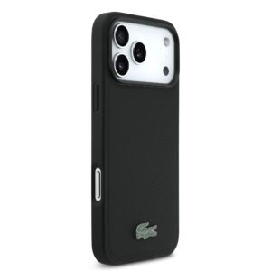 Lacoste Iconic Petit Pique MagSafe Case + Wallet for Apple iPhone 17 Pro Max juodos spalvos - Image 2