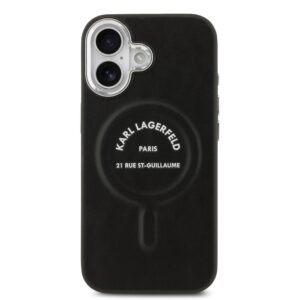Karl Lagerfeld PU RSG Logo MagSafe dėklas skirtas Apple iPhone 17 juodos spalvos - Image 2