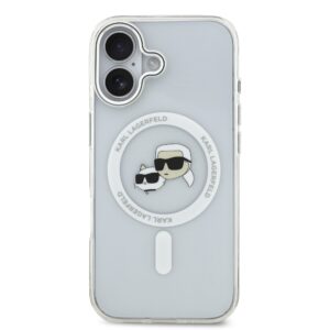 Karl Lagerfeld IML K&CH Heads Metal Frame MagSafe dėklas skirtas Apple iPhone 17 skaidrus - Image 2
