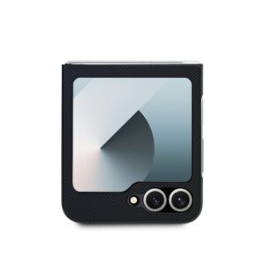 Lacoste Iconic Petit Pique Woven Logo MagSafe dėklas skirtas Samsung Galaxy Z Flip 6/7 FE juodos spalvos - Image 2