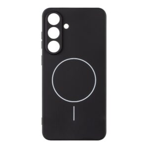 OBAL:ME MagNetix Matte TPU dėklas skirtas Samsung Galaxy S25 FE juodos spalvos