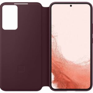 EF-ZS906CEE Samsung Clear View dėklas skirtas Galaxy S22+ Burgundy - Image 2