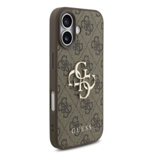 Guess PU 4G Metal Logo Strap Case for Apple iPhone 17 rudos spalvos - Image 2