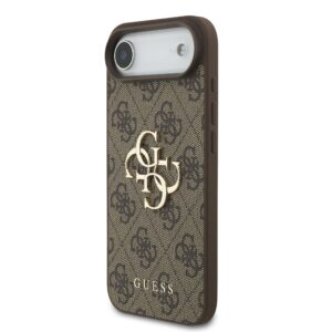 Guess PU 4G Metal Logo Strap Case for Apple iPhone Air rudos spalvos