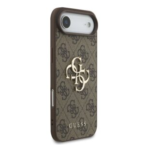Guess PU 4G Metal Logo Strap Case for Apple iPhone Air rudos spalvos - Image 2