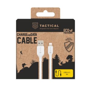 Tactical Stitch Thread kabelis USB-A/Lightning 1m baltos spalvos