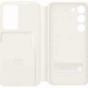 EF-ZS911CUE Samsung Clear View dėklas skirtas Galaxy S23 Cream - Image 1