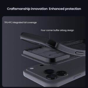 Nillkin CamShield PRO dėklas skirtas Apple iPhone 17 Pro Max skaidrus juodos spalvos - Image 2