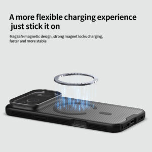 Nillkin CamShield Prop Magnetic dėklas skirtas Apple iPhone 17 Pro Max skaidrus juodos spalvos - Image 2