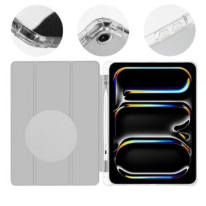 OBAL:ME MistyTab dėklas skirtas iPad Air (2020/2022/2024/2025)/iPad Pro 11 (1/2/3/4) juodos spalvos Light Gray