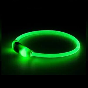 LED antkaklis žalias L 70cm