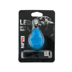 LED šviečiantis pakabukas deimantas mėlynas