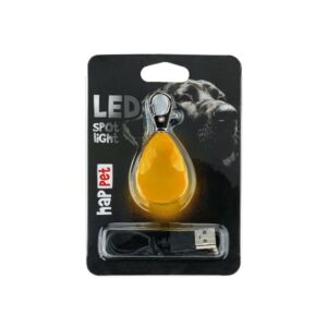 LED šviečiantis pakabukas deimantas oranžinis