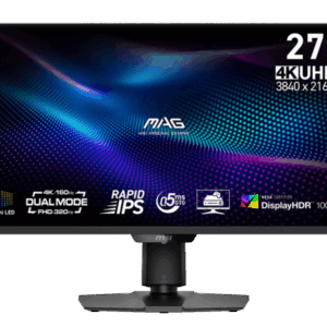 Monitorius MSI MAG 274UPDF E16M / 27" / UHD / Rapid IPS / 160Hz / 0.5ms (GtG) / juodos spalvos - adjustable stand - PD 15W