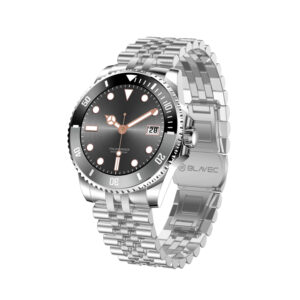 Blavec išmanusis laikrodis M-02 Business AMOLED Full Touch Voice Call (SWM02-S) sidabro spalvos