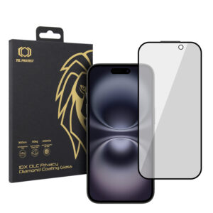 Apsauginis stiklas Tel Protect 10X Privacy DLC Diamond Coating skirtas Apple iPhone 16