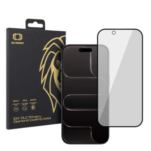 Apsauginis stiklas Tel Protect 10X Privacy DLC Diamond Coating skirtas Apple iPhone 17 Air
