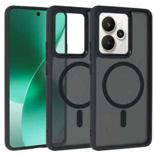 Full Matte Mag dėklas skirtas Realme 15/15 Pro 5G juodos spalvos