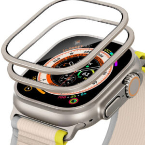 (Titanium) Apsauginis stiklas Apple Watch 1 / 2 / 3 (49mm) laikrodžiui ESR Armorite TG 2-Pack