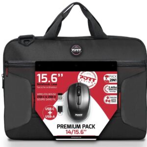PORT DESIGNS Bundle Premium Pack 14/15.6" Notebook Case + Wireless Mouse (501873)