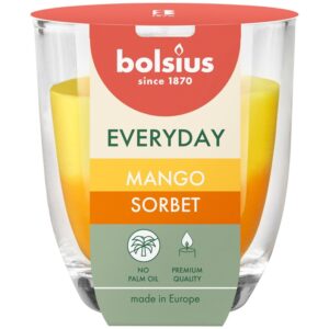 Žvakė, aromatinė Bolsius Mango Sorbet, 21 h Geltona/Oranžinė