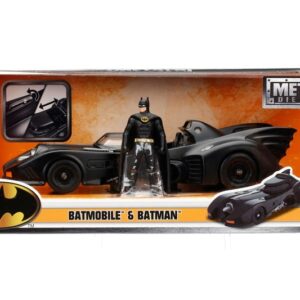 Žaislinis automobilis Metals Die Cast Batmobile and Batman