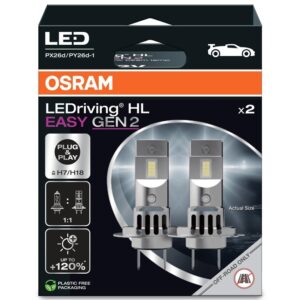 LEMP AUTO LED H7/H18 12V2000LM6000K 2VNT - Image 2