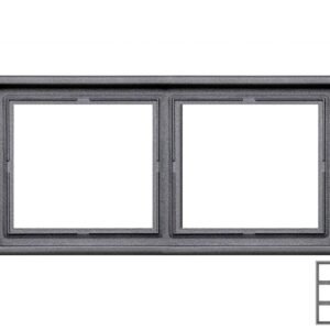 Dvivietis rėmelis LIREGUS MODERN, juodos matinės spalvos - Image 2