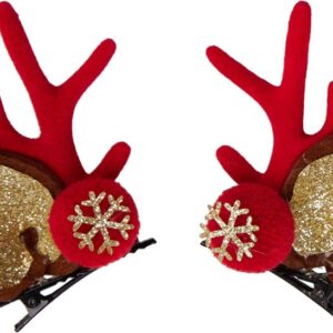 Kalėdiniai dekoratyviniai segtukai, įvairių spalvų/, 2 vnt.