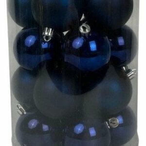 Eglutės žaisliukai Christmas Touch, D6 cm, stiklas, 20 vnt.