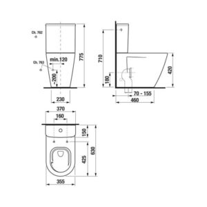 Unitazo bakelis Jika Cubito Style, Baltas - Image 3