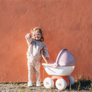 Lėlių vežimėlis Smoby Baby Nurse, balta/rožinė - Image 3