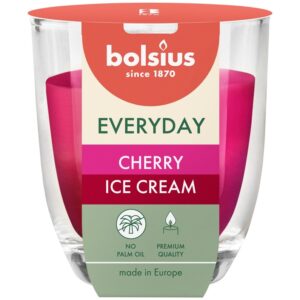 Žvakė aromatinė Bolsius Cherry Ice Cream 21 h Raudona/Rožinė - Image 1