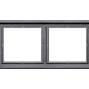 Dvivietis rėmelis LIREGUS MODERN, juodos matinės spalvos