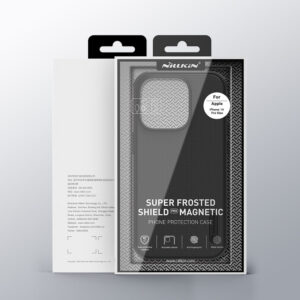 Nillkin Super Frosted Shield Pro Magnetic dėklas skirtas Apple iPhone 14 Pro Max with MagSafe magnetic juodos spalvos - Image 5