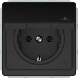 Kištukinis lizdas VILMA ST150, mat. juodos spalvos, IP44