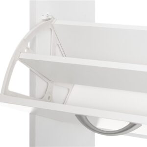 BATŲ SPINTELĖ BALTA 60X24X80 CM 4LIVING - Image 3