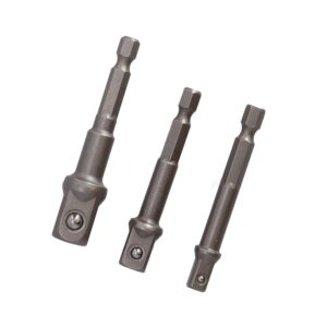 Adapteriai DRAUMET1/4 "HEX į 1/2, 3/8, 1/4"