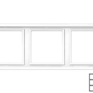 Trivietis rėmelis LIREGUS MODERN, matinės baltos spalvos - Image 2