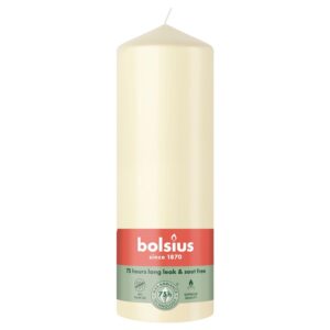 Žvakė, cilindrinė Bolsius, 20/6.8 cm, dramblio kaulo sp.