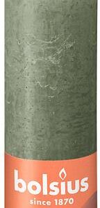 Žvakė, cilindrinė Bolsius Rustic, 19/6.8 cm, alyvuogių žalia