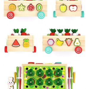 Edukacinis žaislas Carrot Harvest Orchard Car - Image 2