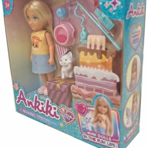 Lėlė Ankiki su kačiuku 606018, 13 cm