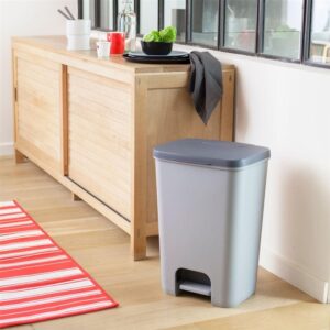 Šiukšliadėžė Curver Essentials, pilka, 40 l, 55 cm x 37.5 cm - Image 2