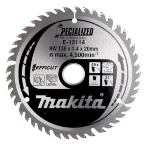 Medienos pjovimo pjūklas Makita 136X1.4X20mm 23° T45 E-12114